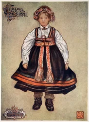 En liten Saetersdalen bondepike, 1905